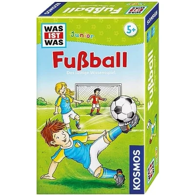 Abbildung von KOSMOS 711207 was ist Junior Fußball, Das lustige Wissensspiel, Mitbringspiel für Kinder ab 5 Jahre, Cooles Fussbal Geschenk Jungen und Mädchen