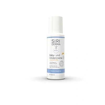 Abbildung von SIRIDERMA Basische Baby und Kindercreme Ohne Duftstoffe 150 ml Hautpflege bei sensibler, trockener schuppender Haut Auch Babyakne