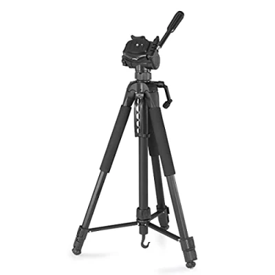 Abbildung von Hama Stativ Kamera &quot;Action 170 3D&quot; (Tripod mit 62 170cm Höhe, Fotostativ inkl. Handy Halterung und Tablet Halterung, Dreibeinstativ 3 Wege Kopf, Spiegelreflexkamera Tasche) schwarz