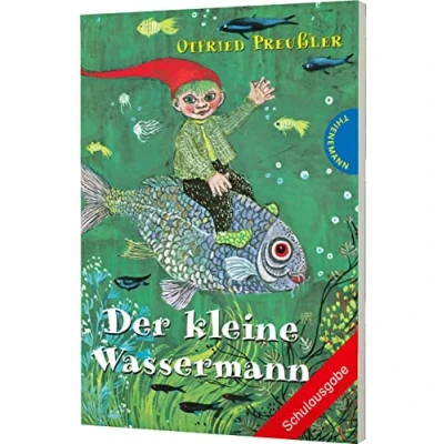 Abbildung von Der kleine Wassermann: Schulausgabe mit großer Schrift und schwarz weiß illustriert, als Lektüre für die Grundschule (Klasse 23) geeignet
