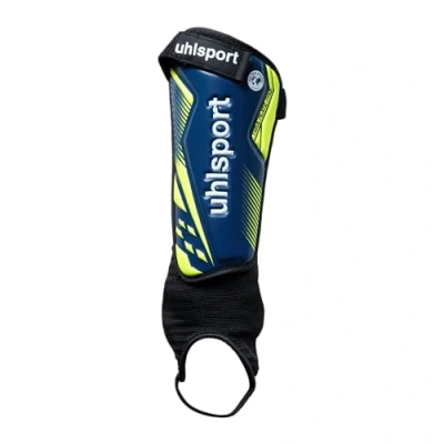 Abbildung von uhlsport Tibia Plate Pro, Unisex Jugend Fußball Schienbeinschoner, Azul Marino/Amarillo Fluo, M
