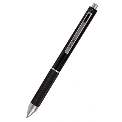 Abbildung von Online Multipen 4 in 1 Kugelschreiber &amp; Bleistift Multifunktionsstift Metall I vier Minen 3 blau, schwarz und rot, Druckbleistift Mine inkl. Radiergummi, Farbe