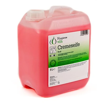 Abbildung von Hygiene VOS Cremeseife 5 Liter milde Waschlotion Seifencreme rosa für alle gängigen Druckspendersysteme und Seifenspender