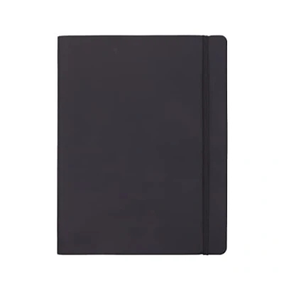 Abbildung von Amazon Basics Notizbuch, nicht liniert, Softcover, XL Format, 25 x 20 cm, Schwarz