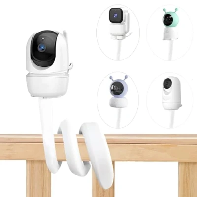 Abbildung von Derebir Babyphone Halterung kompatibel mit für GHB ‎5 Zoll/BOIFUN ‎Baby 6T/momcozy ‎BM01 /momcozy BM01/ Avent SCD630 Kamera,Halterung Babykameras (18,3 inch)