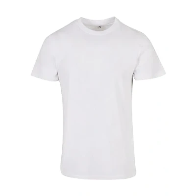 Abbildung von Build Your Brand Herren BB010 Basic Round Neck T Shirt, White, S