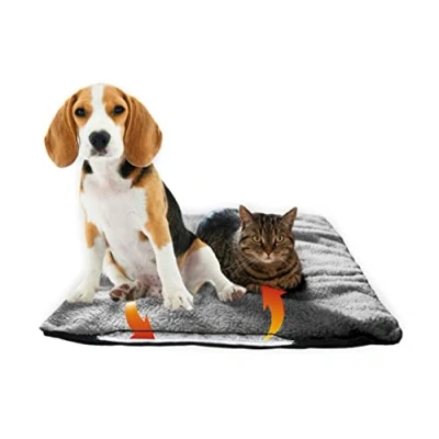 Abbildung von Fellou Heizdecke Katze 60 x 40 cm Selbstheizende Decke Waschbar &amp; Knisterfrei Wärmedecke Heizmatte