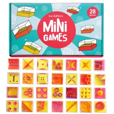 Abbildung von 28 Stück Mini Puzzlespiele, Würfel Denksportaufgaben
