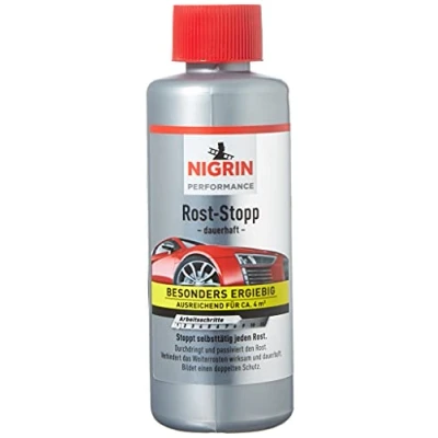 Abbildung von NIGRIN Rost Stopp, 200 ml, Korrosionsschutz auf Tanin Basis, langanhaltender Rostschutz
