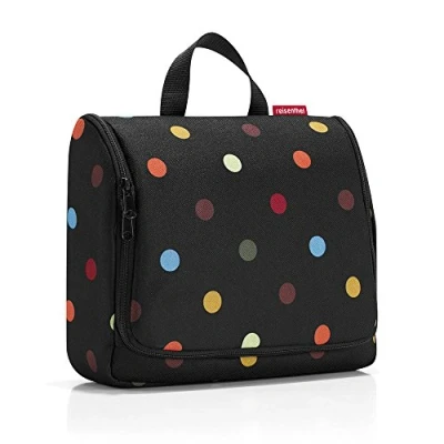 Abbildung von reisenthel toiletbag XL dots praktischer Kulturbeutel mit Haken, wasserabweisendes Material
