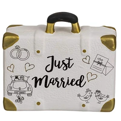 Abbildung von OOTB 719206 Spardose, Reisekoffer, Just Married