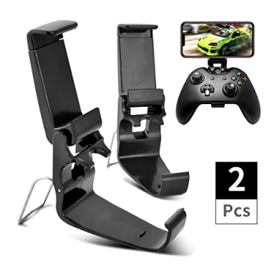 Abbildung von DLseego Kompatibel mit 2 x Xbox One Controller, einer faltbaren Telefonhalterung für einen Spiele mobiler Spielordner S/X, kabelloser Controller XL