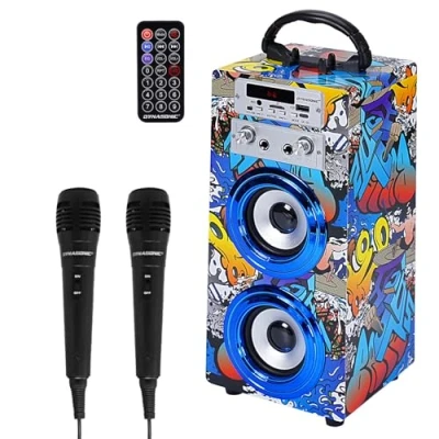 Abbildung von DYNASONIC 3º Gen mikrofon Karaoke Spielzeug, ideal für originelle Geschenke Kinder, Mädchen, Kinder Spielzeug (025 16)