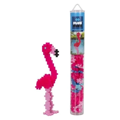 Abbildung von Plus Flamingo 9604242 Kreativ Bausteine Tube, Geniales Konstruktionsspielzeug, 100 Teile, Moyen