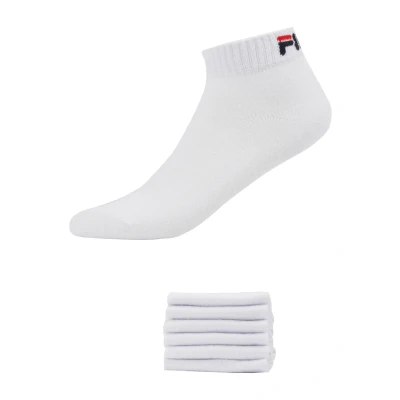 Abbildung von Fila Quarter Plain 6 PACK Socken white, Größe: 39 42, White