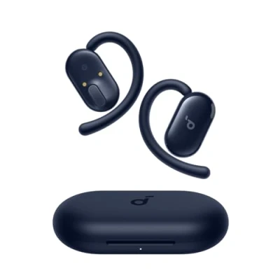 Abbildung von soundcore V20i von Anker Open Ear Kopfhörer, verstellbare Ohrhaken, komfortabel, fester Halt, starker Bass, rauschfreie Telefonate, IP55, LED, 36h Spielzeit,Bluetooth 5.4 Earbuds,Multipoint Connection