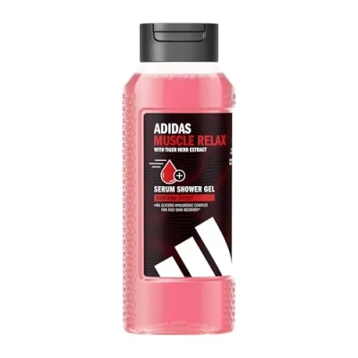 Abbildung von adidas Active Skin &amp; Mind Muscle Relax Duschgel für Männer, feuchtigkeitsspendende Körperpflege die schnelle Hautregeneration, 250ml