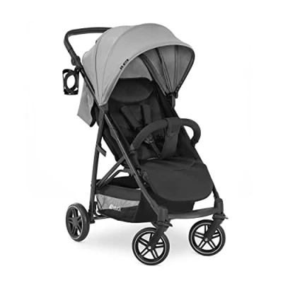 Abbildung von hauck Buggy Rapid 4R Plus, ab Geburt bis ca. 3 Jahren, Sonnendach mit UV Schutz 50+, Kinderbuggy Klein Zusammenklappbar, Liegefunktion, Getränkehalter, Höhenverstellbar, Großer Korb (Grey)