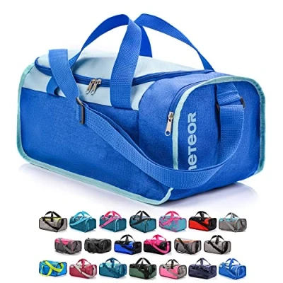 Abbildung von meteor 20 40 L Sporttasche Kinder Badetasche Gym Tasche Herren schwimmtasche Schultertaschen Reisetasche Jungen Urlaubstasche klein Fitnesstasche Sport Taschen Schule Kindertaschen (20 L, Blau)