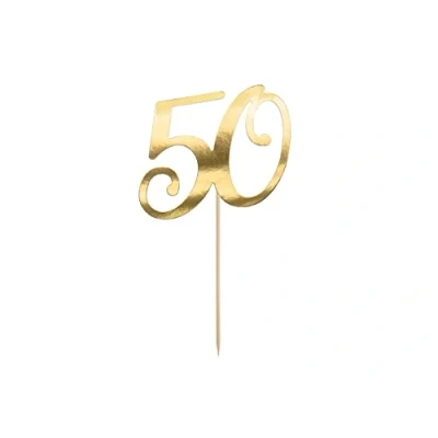 Abbildung von Cake Topper &#039;50&#039; 20,5cm Tortendeko Kuchendeko Cupcake Kuchen Torten Geburtstag Jubiläum