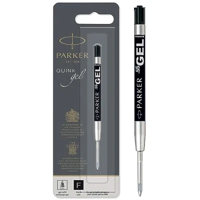 Abbildung von Parker Gelstifteminen feine Schreibspitze (0,5 mm) schwarze QUINK Tinte 1 Stück