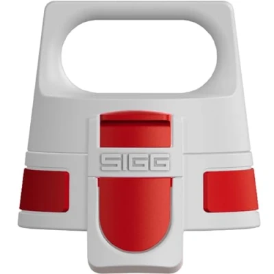Abbildung von SIGG WMB ONE Top Red Verschluss (One Size), Ersatzteil für Trinkflasche, einhändig bedienbarer &amp; auslaufsicherer
