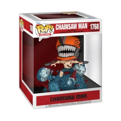 Abbildung von Funko Pop! Deluxe: CSM Chainsaw Man Vinyl Sammelfigur Geschenkidee Offizielle Handelswaren Spielzeug Für Kinder und Erwachsene Anime Fans Modellfigur Sammler Display