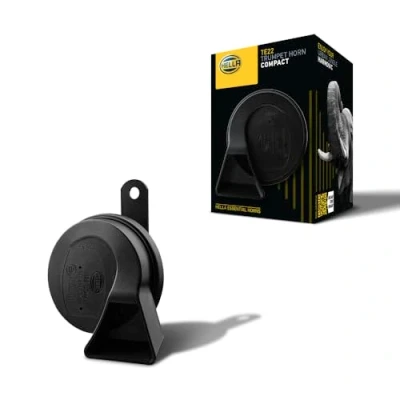 Abbildung von HELLA Motorrad Hupe 12V ESSENTIAL HORN FANFARE TE22 110dB(A) Frequenzbereich: 500Hz Hochton elektrisch Menge: 1 3FG 011 225 241, Schwarz