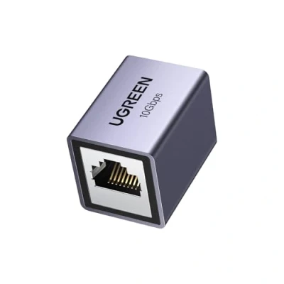 Abbildung von UGREEN LAN Kabel Verlängerung RJ45 Kupplung 10 Gigabit Verbinder Ethernet Netzwerkkabel Cat7/ Cat6/ Cat5e/ Cat5（Grau 1 Stück）