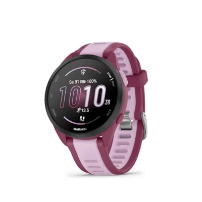 Abbildung von Garmin Forerunner 165 Music leichte GPS Smartwatch zum Laufen, mit 1,2&quot; AMOLED Touchscreen, Trainingsempfehlungen, Gesundheitsdaten, smarten Funktionen und Musik am Handgelenk