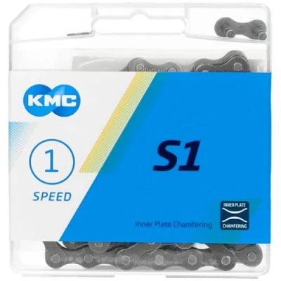 Abbildung von KMC Unisex Erwachsene Wide Brown S1 1 Fach Kette 1/2&quot; x1/8&quot;, 112 Glieder, braun, 1V EU