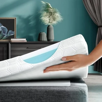 Abbildung von WENDRE Matratzen topper 180x200cm für Boxspringbett Kühlender 180x200 cm Bequeme 7cm mit Visco und Kaltschaum Härtegrade H3 H2 hart matratzentopper bett