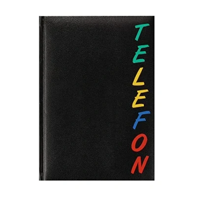 Abbildung von Herlitz 22376 Adressbuch A5 Rainbow, wattierter Einband, schwarz, mit 24 teiligem Register, A Z Telefonbuch