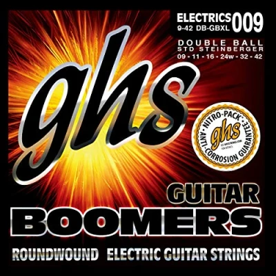 Abbildung von GHS Double Ball End Boomers DB GBXL Electric Guitar String Set, Extra Light, .009 .042,