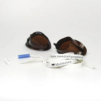 Abbildung von Malmsten Schwedenbrille Classic Schwimmbrille Swedish Goggles Montageset (rauch)