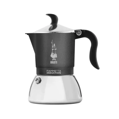 Abbildung von Bialetti Fiammetta Induction Kaffeemaschine, Aluminium, Steel, Grau, 4 Tassen