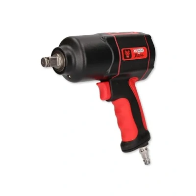 Abbildung von KS Tools THE DEVIL Schlagschrauber Druckluft 515.1200 I mit praktischem Umschalthebel L/R Hochleistungs Doppel Hammer Schlagwerk, Schwarz/Rot
