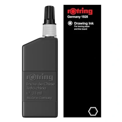 Abbildung von rOtring 194660 Isograph Flüssigtusche (in der Flasche, 23 ml) schwarz