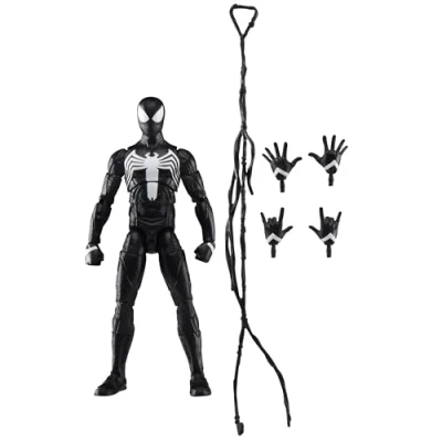 Abbildung von Marvel Legends Series Gamerverse Peter Parker Schwarzer Anzug Spider Man Action Figur