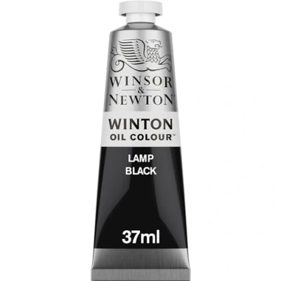 Abbildung von Winsor &amp; Newton 1414337 Winton, feine hochwertige Ölfarbe 37ml Tube mit gleichmäßiger Konsistenz, Lichtbeständig, hohe Deckkraft, Reich an Farbpigmenten Lampenschwarz