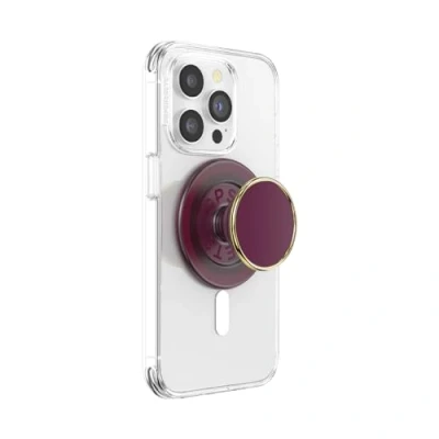 Abbildung von PopSockets Handy Griff für MagSafe Enamel Rot Wine
