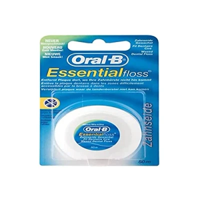 Abbildung von Oral B Essentialfloss Zahnseide Mint gewachst 50 m, Weiss