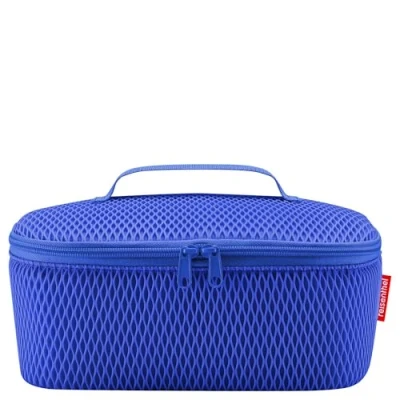 Abbildung von reisenthel coolerbag M Pocket mesh royal Blue Kühltasche mit Obermaterial aus recycelten PET Flaschen Ideal für das Mittagessen unterwegs