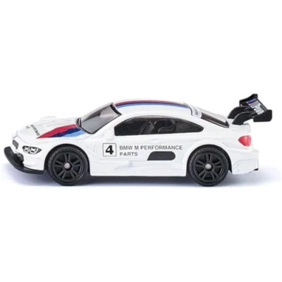 Abbildung von siku 1581, BMW M4 Racing 2016 Sportwagen, Metall/Kunststoff, Weiß/Multicolor, Detailgetreuer Heckflügel, Spielzeugauto für Kinder