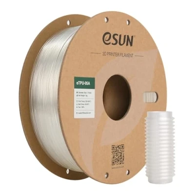 Abbildung von eSUN Flexibles TPU Filament 1.75mm, 3D Drucker 95A, Maßgenauigkeit +/ 0.05mm, 1kg Spule (2.2 LBS) Druck für Drucker, Natürlich