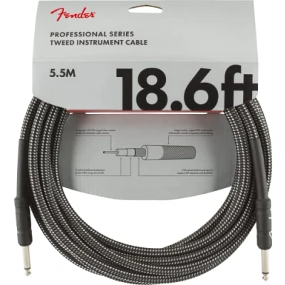 Abbildung von Fender Kabel Professional Series, 5,5m graytweed