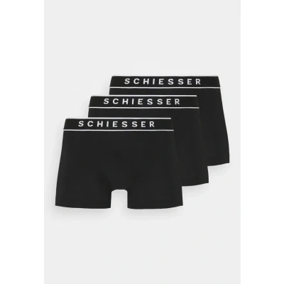 Abbildung von Schiesser 3PACK Boxershorts Organic Cotton 95/5 Panties, Herren, Größe: 3XL, Black