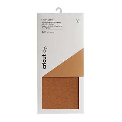 Abbildung von Cricut 2007361 Smart Label Schreibpapier, Papier, Brown, for Joy, 4 stück