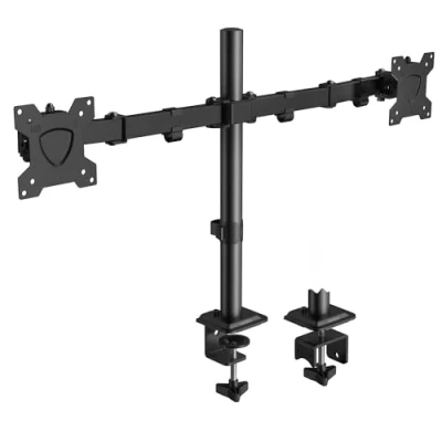 Abbildung von KOORUI Monitor Halterung 2 Monitore für 13 27 Zoll Bildschirm, Dual Arm Stand Tischhalterung Höhenverstellbar Drehungbar Neigbar, Monitorhalterung Bildschirmhalterung VESA 75x75/100x100mm