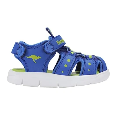 Abbildung von KangaROOS Jungen Unisex Kinder K Mini Sandale, Navy/Lime, 24 EU